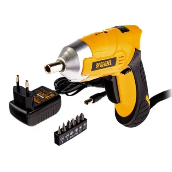 Акумулаторна винтоверт  Denzel CSL-3.6-02/ 3.6V/ 1.3Ah - Отвертка с батерия и зарядно 200rpm HEX 1/4“