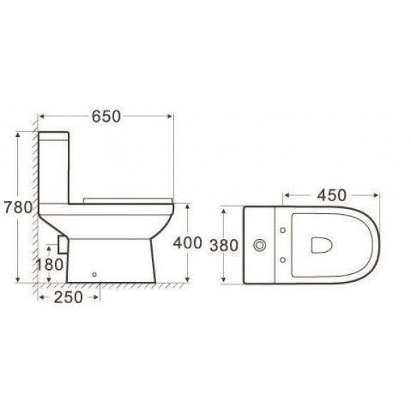 Моноблок ESAI 6782NEW RIMLESS/Inter Cermaic