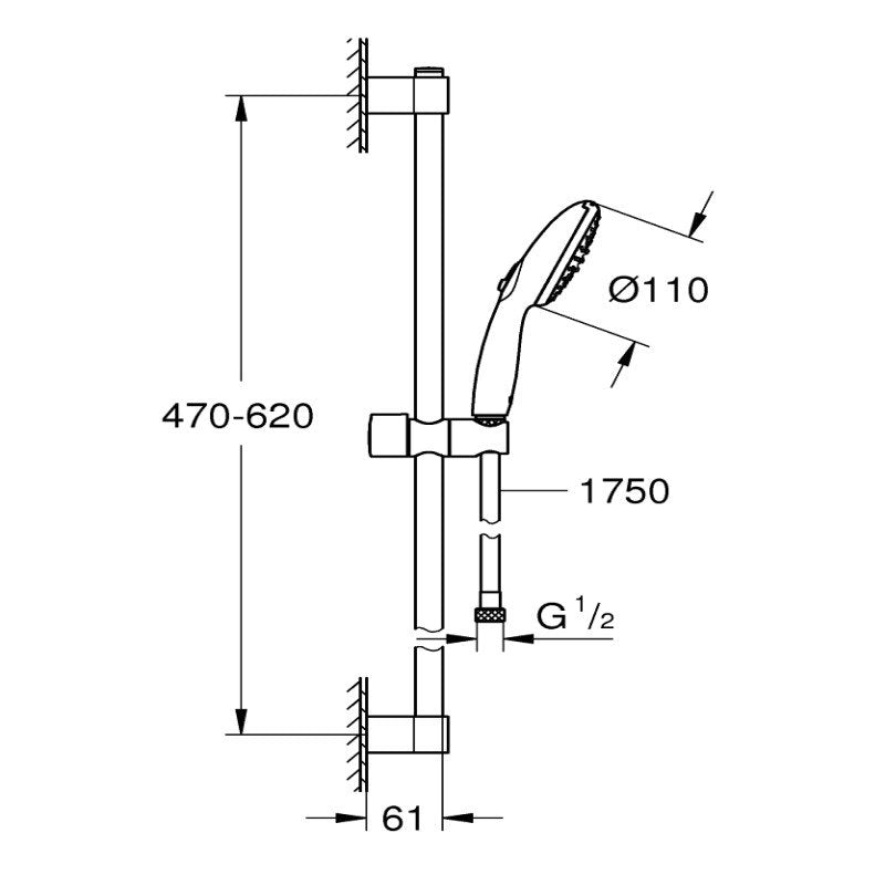 Душ комплект GROHE Tempesta 110/26162003