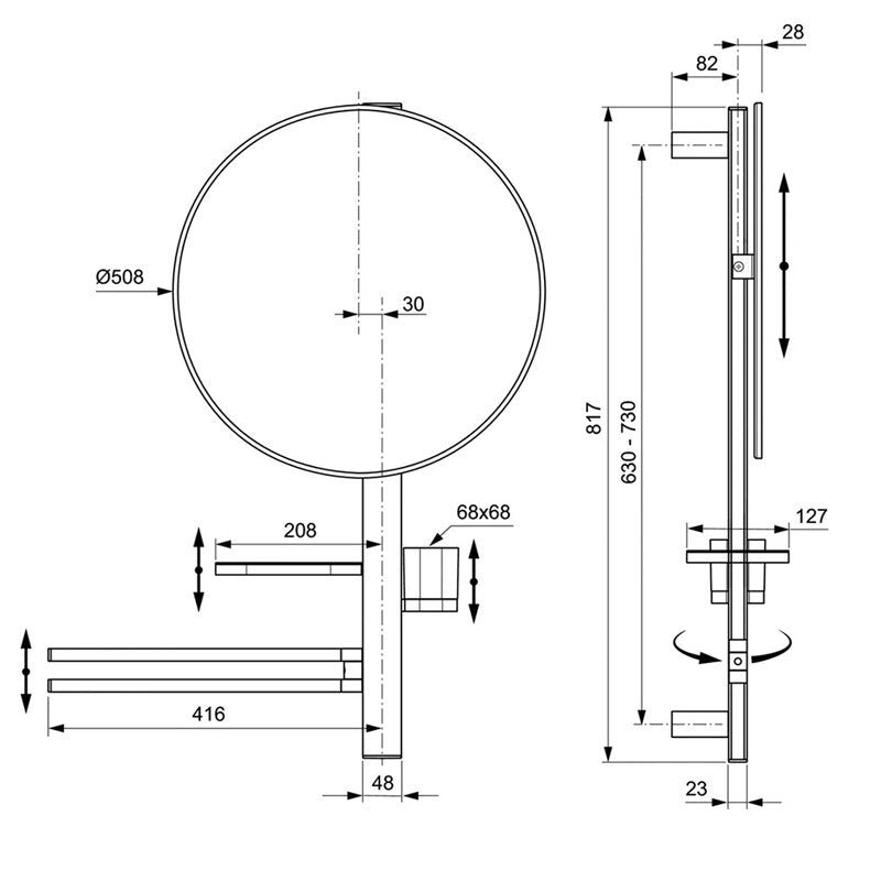 Козметично огледало BD588XG/Ideal Standart