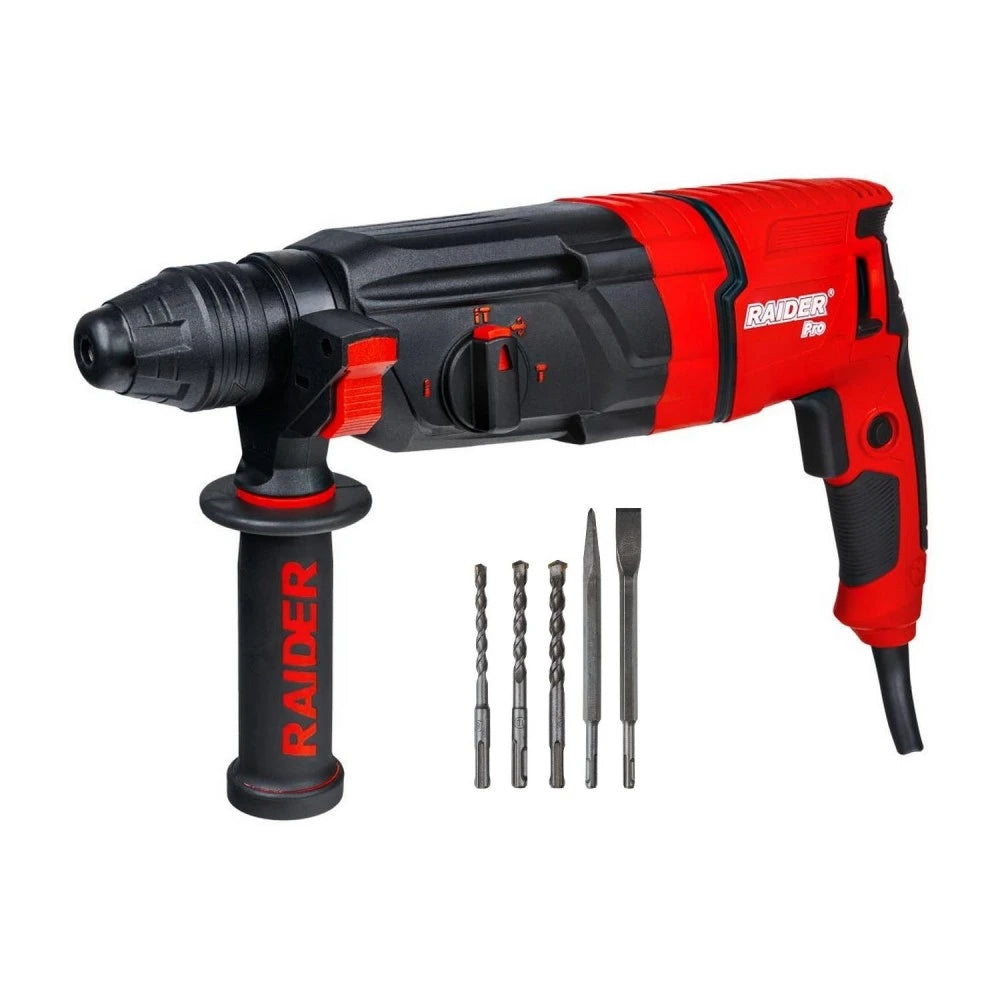 Електрически перфоратор Raider RDP-HD60, 013128, SDS+, 900 W, 3.2 J, с куфар