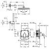 Смесител за вана/душ за вграждане GROHE EUROCUBE/TEMPESTA CUBE 250 25289000