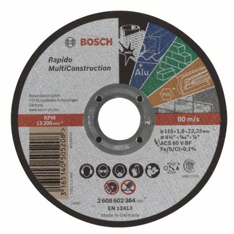 Диск за рязане на INOX Bosch Ø 115 mm