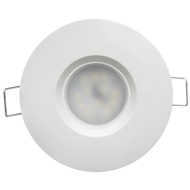 LED Луна за вграждане UltraLux Бяла IP44 6.5W, 4200K, 220V