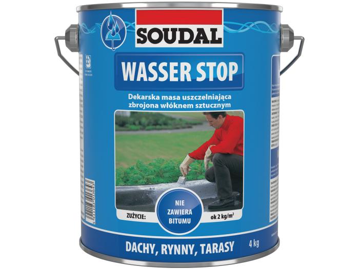 Soudal WASSER STOP - течна гума сив 4кг 104732