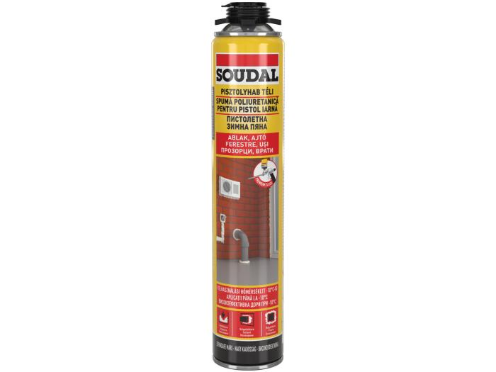 Soudal ПУ пяна пистолет.зимна 750мл 123013