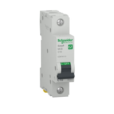 Автоматичен прекъсвач, Easy 9, 1P, 10 A, крива С, 6000 A Schneider Electric