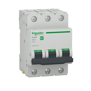 Автоматичен прекъсвач, Easy 9, 3P, 10 A, крива С, 6000 A Schneider Electric