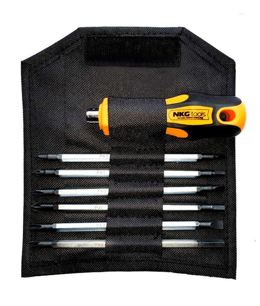 Комплект отвертка с накрайници 12 в 1 NKG tools