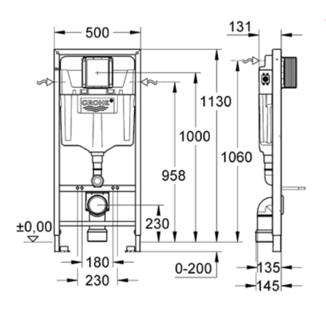 GROHE к-т структура+овален бутон+крепежи 38763001+3855800М+38505000