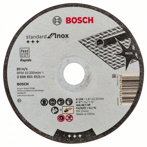Диск за рязане на INOX Bosch 115х1х22.23