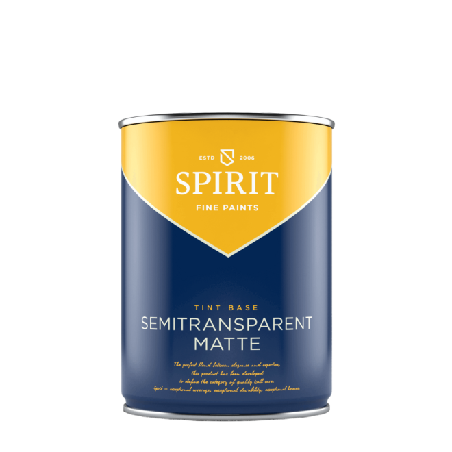Интериорна/полутранспирантна  боя база Spirit Tint Matte  бяла мат