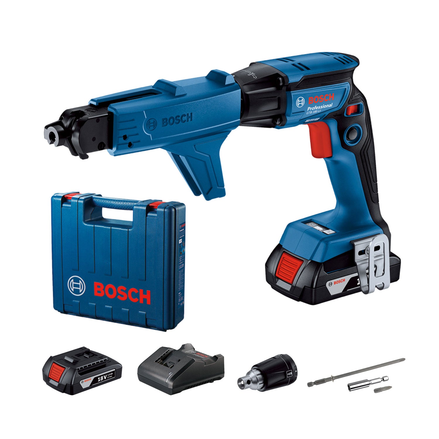 Акумулаторен винтоверт BOSCH GTB 185-Li GMA55 2х2Ah