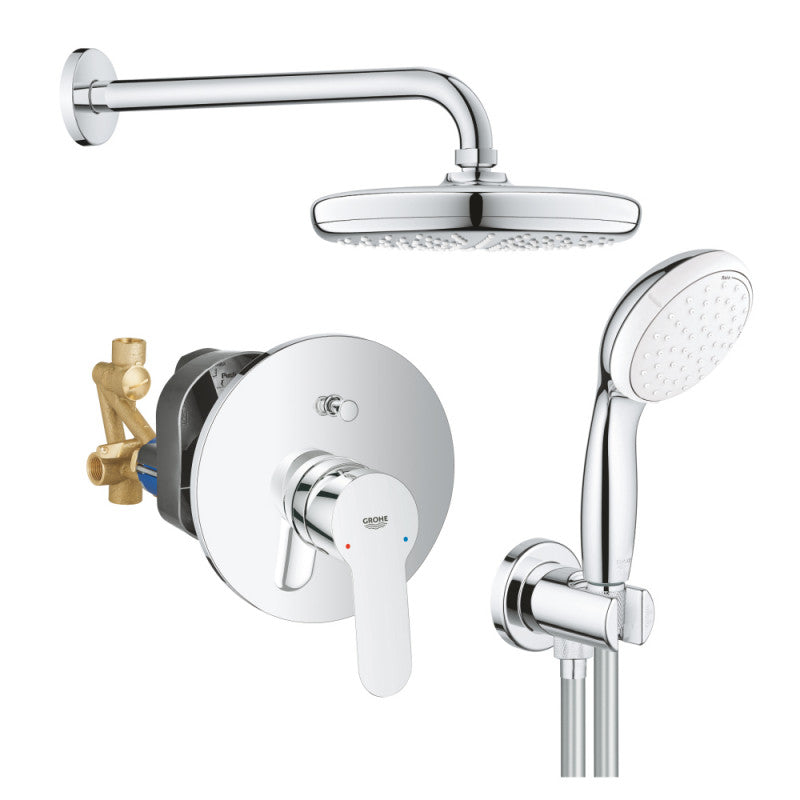 Душ комплект за вграждане GROHE BauEdge 29079000+26412000+26406001