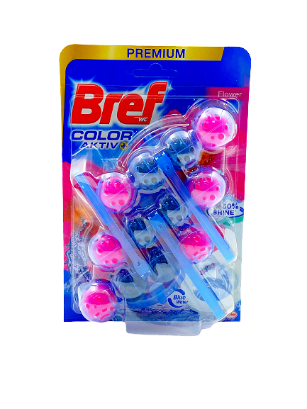 BREF COLOR ACTIVE FRESH FLOWERS Ароматизатор за тоалетна чиния,3х50гр.