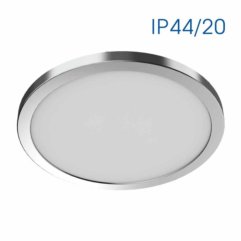 LED плафониера NEBULA LED VIVA ∙ 12W-18W-24W ∙ ХРОМ ∙ CCT-SWITCH ∙ 3000K-4000K-6000K