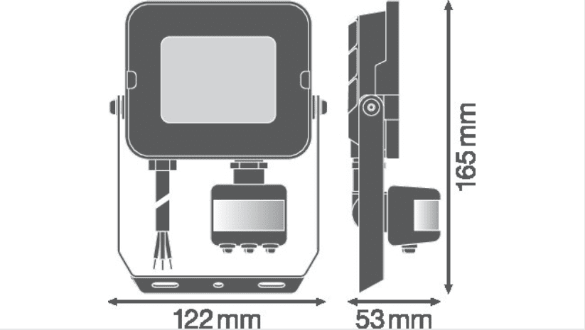 ОСР.LED Floodlight COMPACT SYM100 прожектор със сензор 20w/840 4000K 230V IP65 черен Ledvance 575288