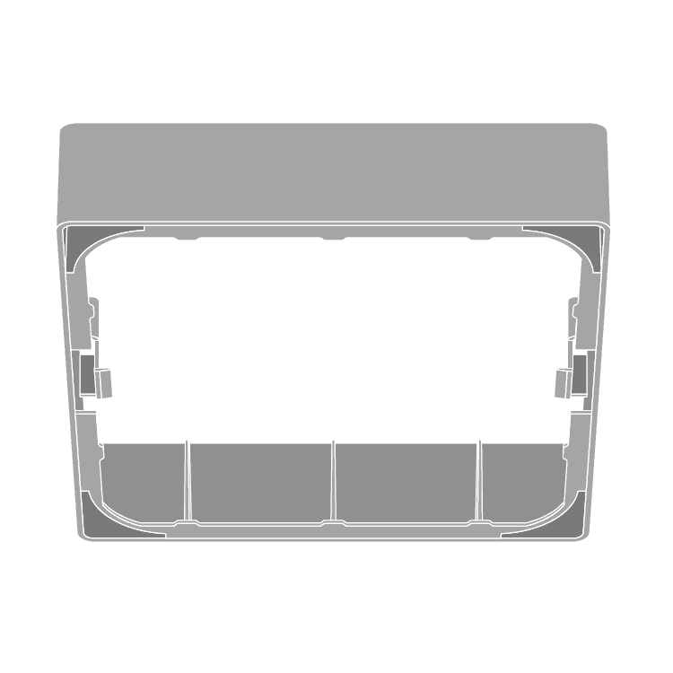 ОСР.Downlight(DLS72) Рамка за повърхностен монтаж за DL SLIM GEN2 SQ210 бяла Ledvance 079434