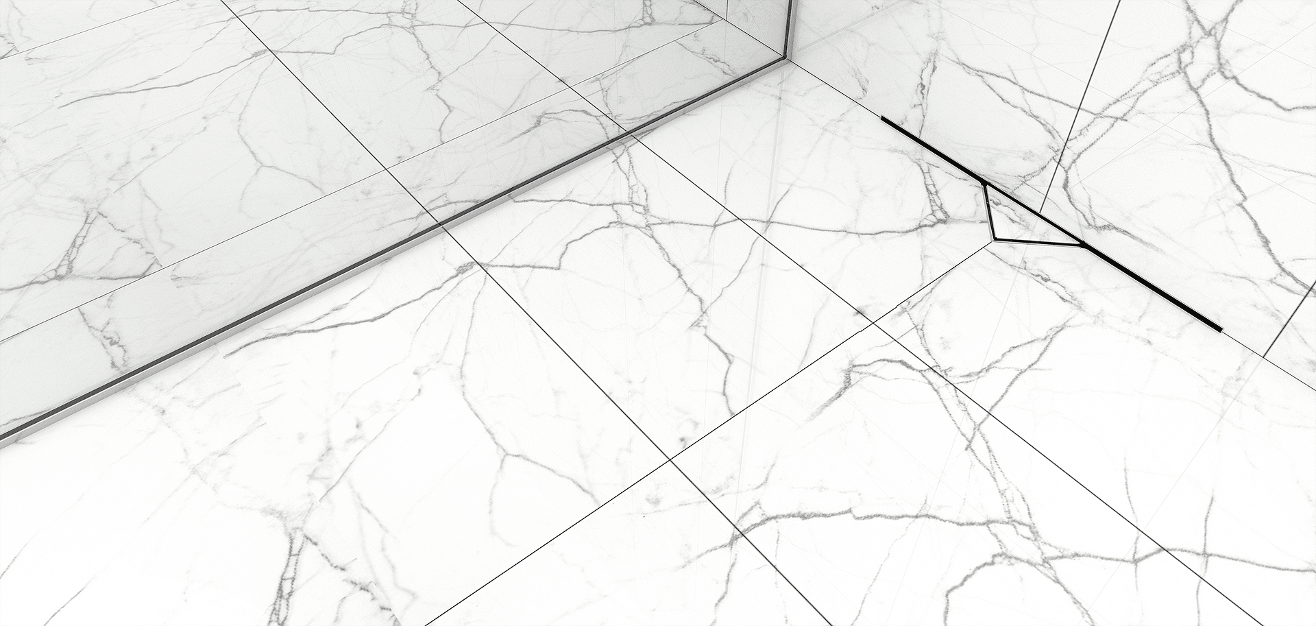 Линеен стенен сифон за вграждане на плочка  60см или 80 см