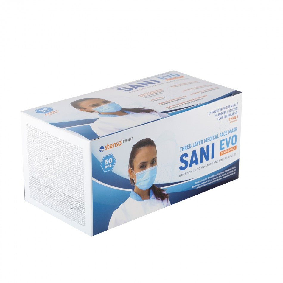 SANI EVO DISPOSABLE TYPE I трислойна медицинска маска