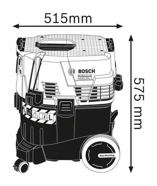 BOSCH Прахосмукачка-GAS 35 L AFC PROFESSIONAL 