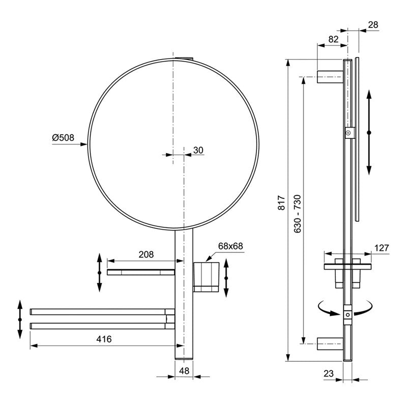 Козметично огледало BD587XG/Ideal Standart