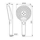Трифункционален ръчен душ Idealrain Solos A7896AA/Ideal Standart